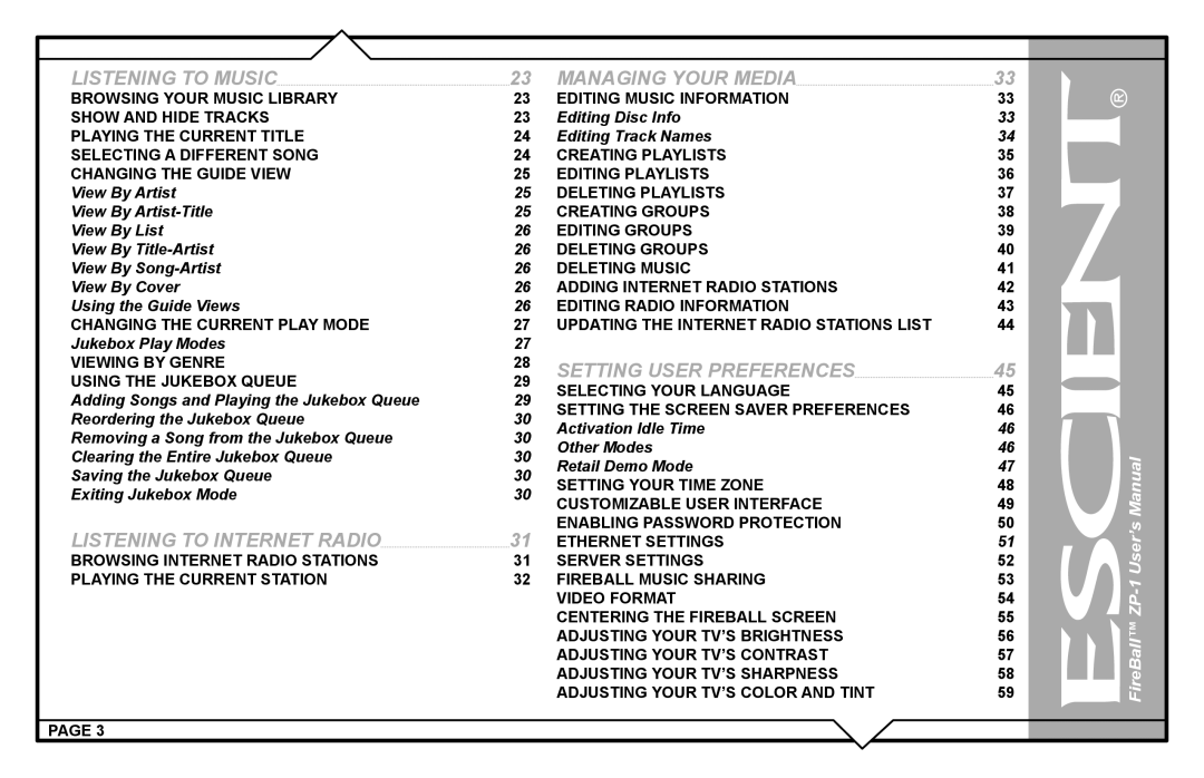 Escient ZP-'1 Viewing by Genre Using the Jukebox Queue, Editing Music Information, Editing Disc Info Editing Track Names 