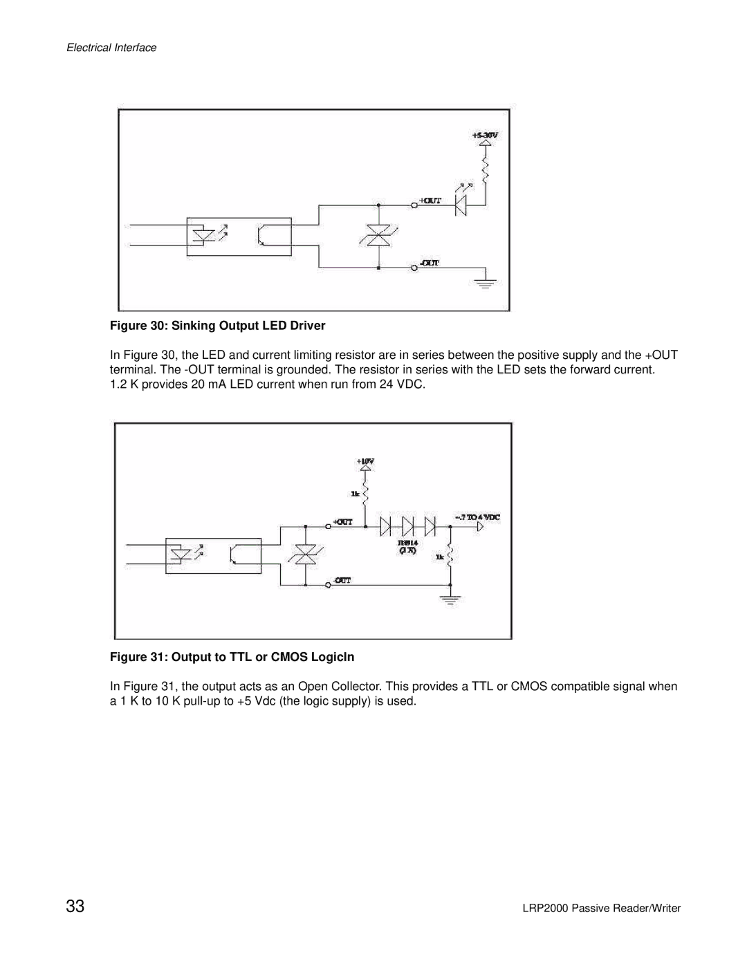 Escort LRP2000 manual Sinking Output LED Driver 