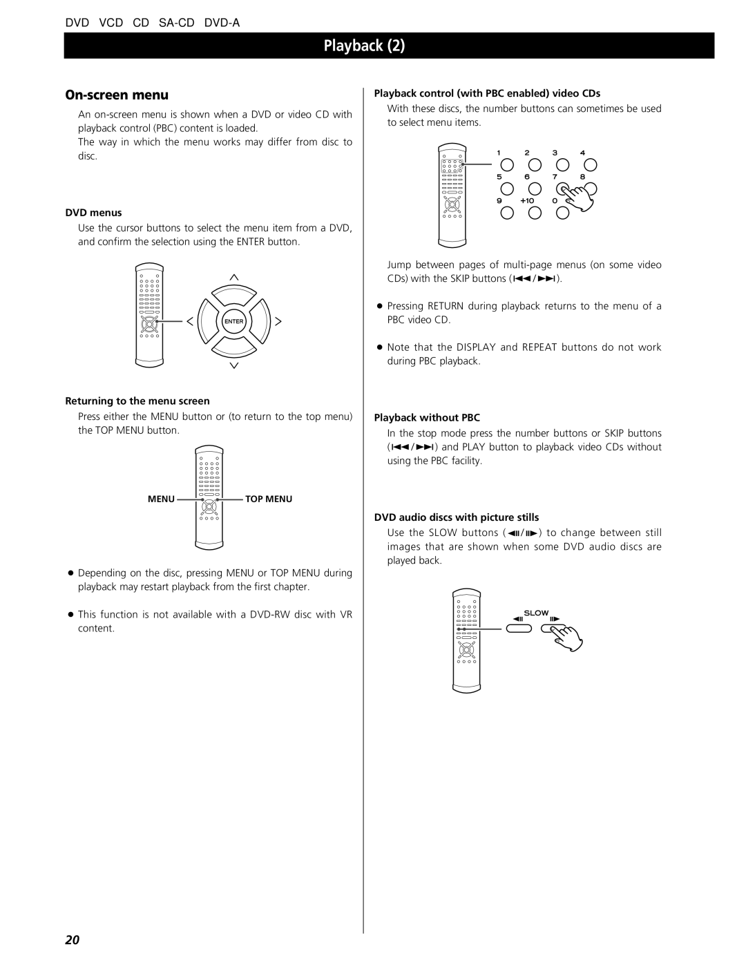 Esoteric UX-1 Pi, UX-3 Pi owner manual On-screen menu 