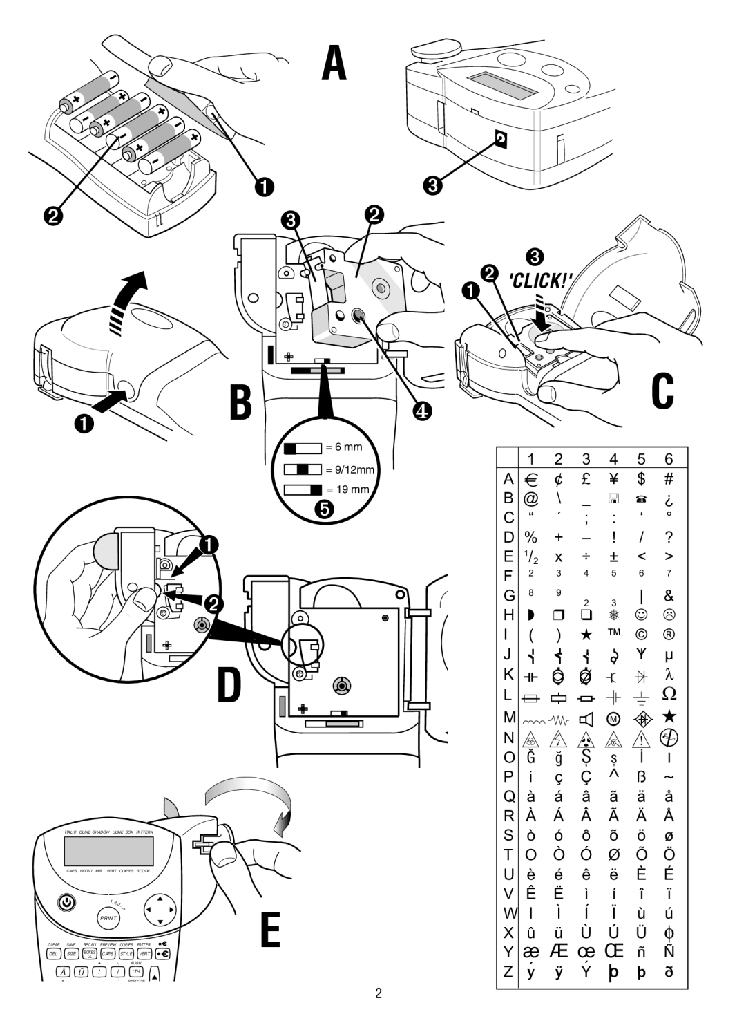 Esselte LP300 manual ➌ ➋ 