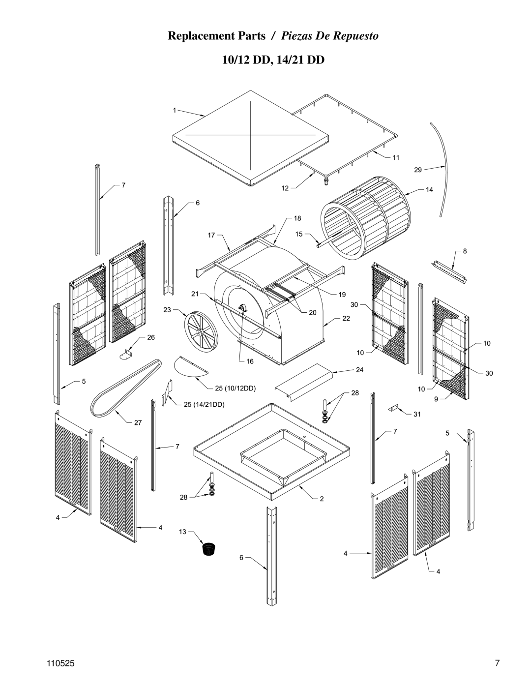 Essick Air 14 DD installation instructions 10/12 DD, 14/21 DD 