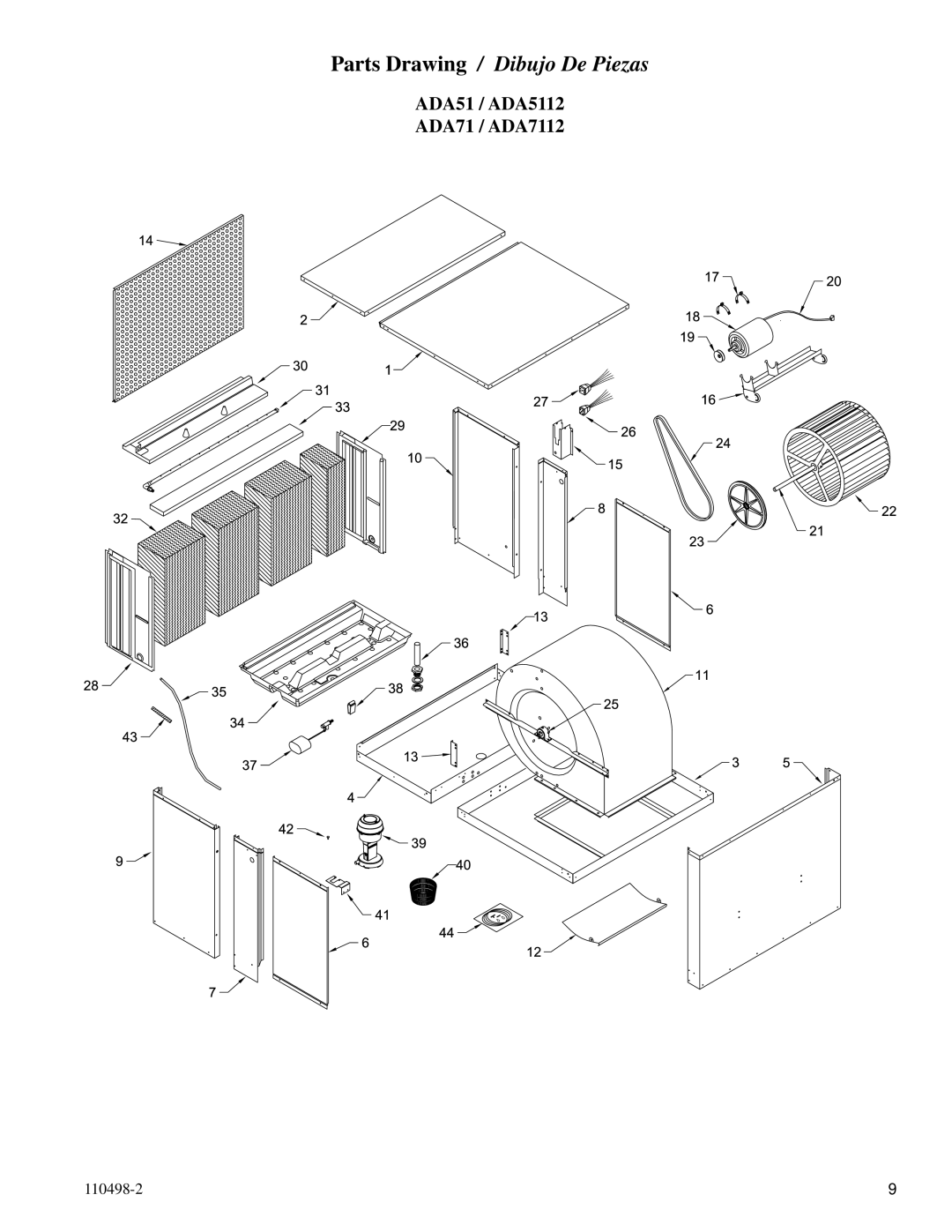 Essick Air ADA35, AUA7112, ASA7112, ASA35, AUA5112, ASA5112 installation instructions ADA51 / ADA5112 ADA71 / ADA7112 