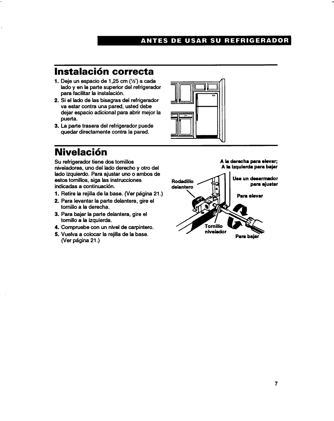 Estate 2173445 warranty Lnstalacib correcta, Nivelacih 