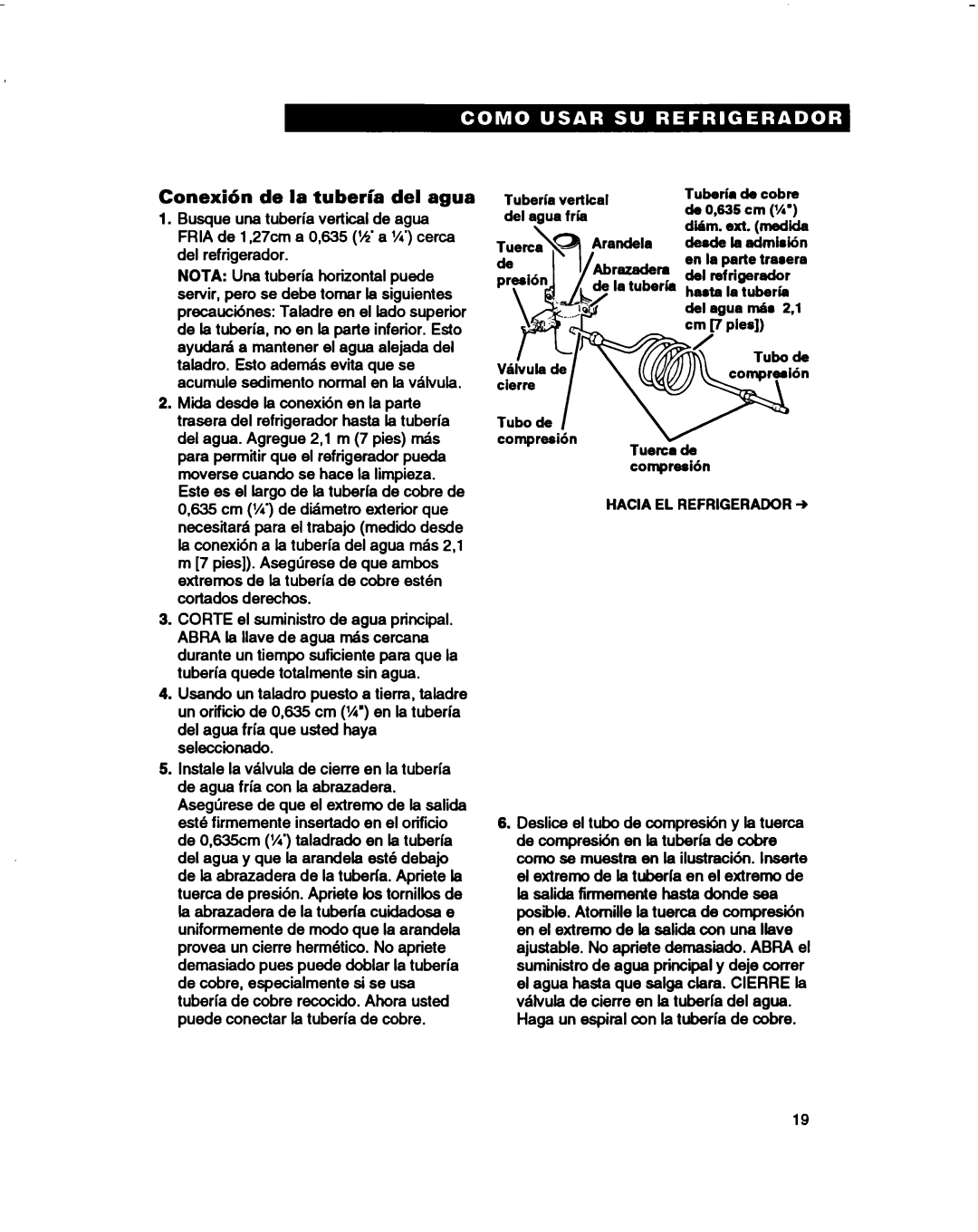 Estate 2173445 warranty Conexihn de la tuberia del agua 