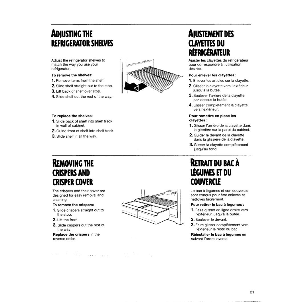 Estate Refrigerator, 338, 2201578 REV A manual 