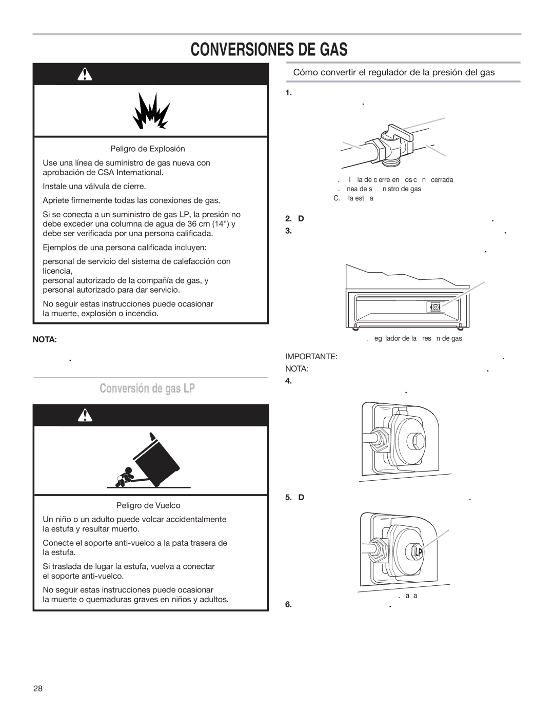 Estate W10173755D Conversiones DE GAS, Conversión de gas LP, Cómo convertir el regulador de la presión del gas 