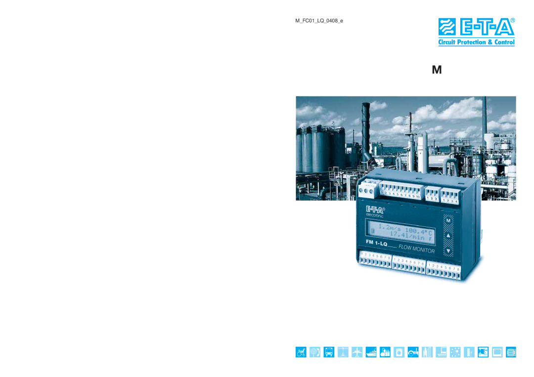ETA Systems manual Flow Meter FC01-LQ 