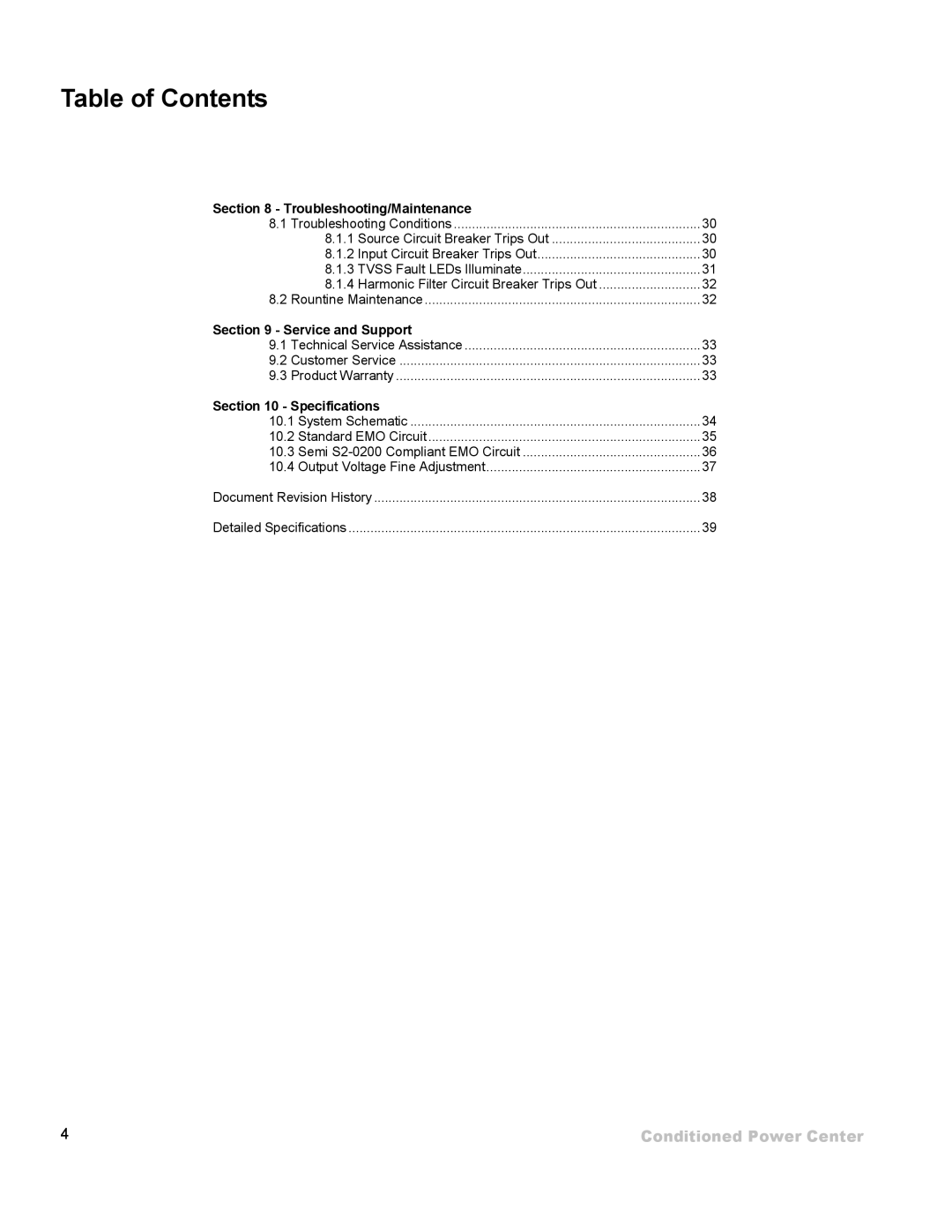 ETA Systems SM5505 manual Service and Support 