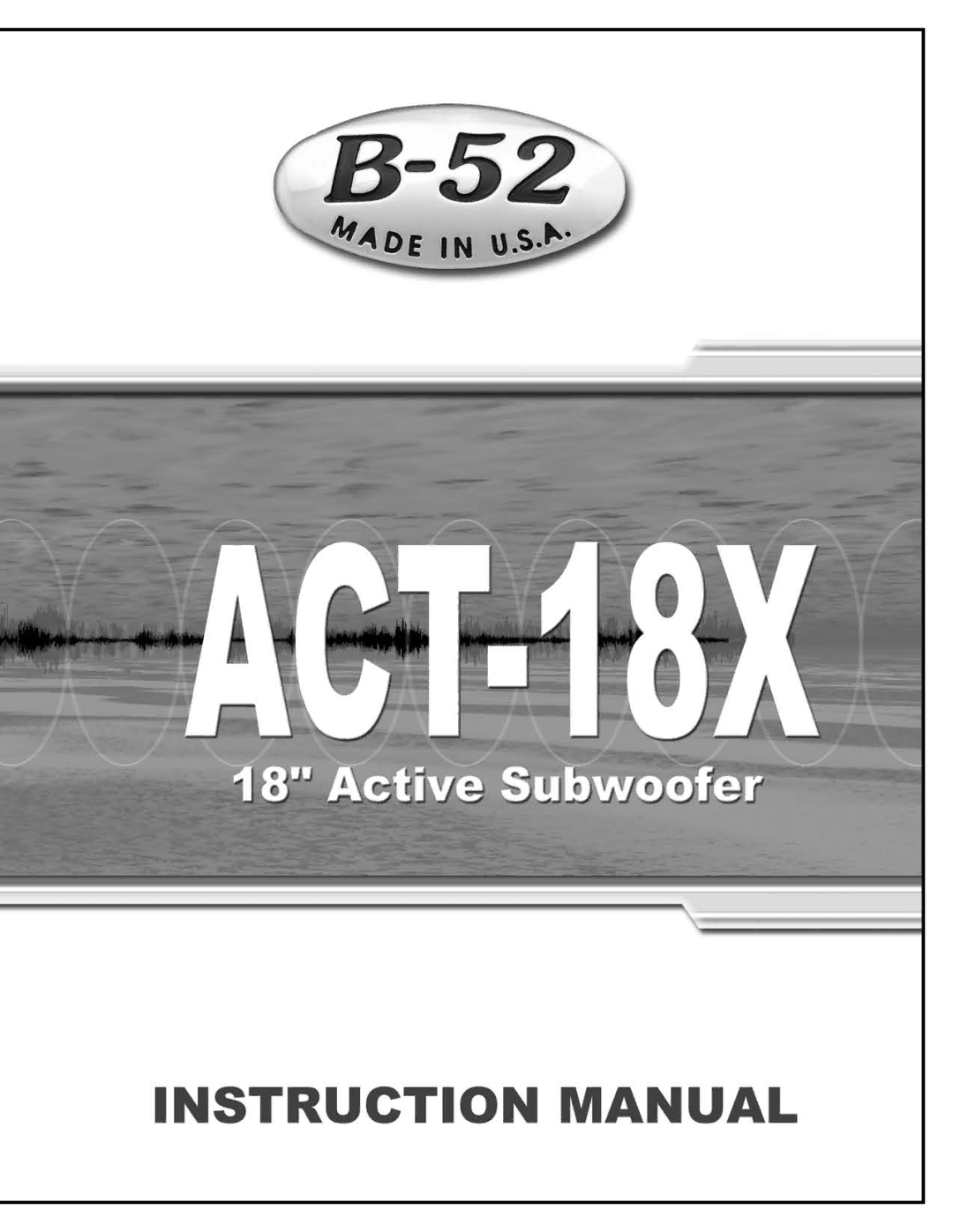 ETI Sound Systems, INC ACT-18X manual 