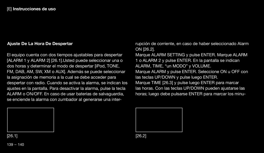 Eton 9120 instruction manual Instrucciones de uso Ajuste De La Hora De Despertar 