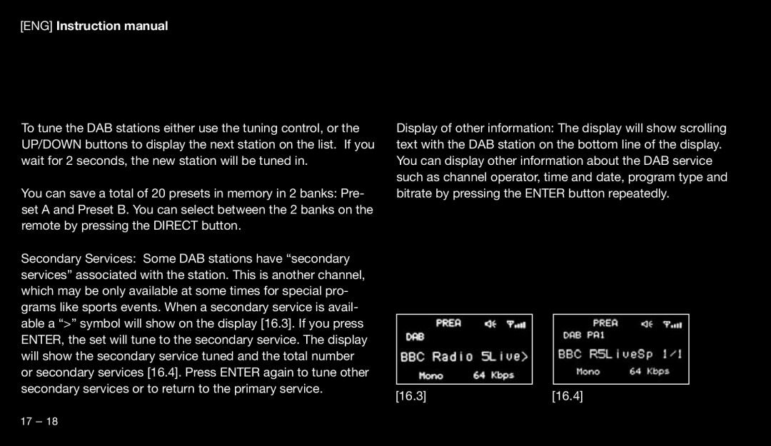 Eton 9120 instruction manual 17 