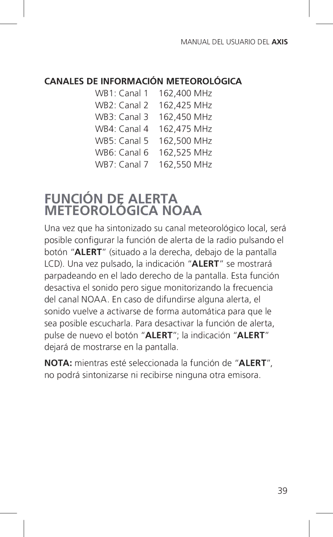 Eton Cell Phone Accessories, ARCPT300W Función DE Alerta Meteorológica Noaa, Canales DE Información Meteorológica 