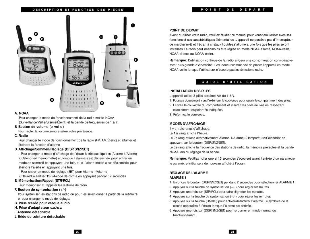 Eton ESP2100 operation manual A.Noaa 