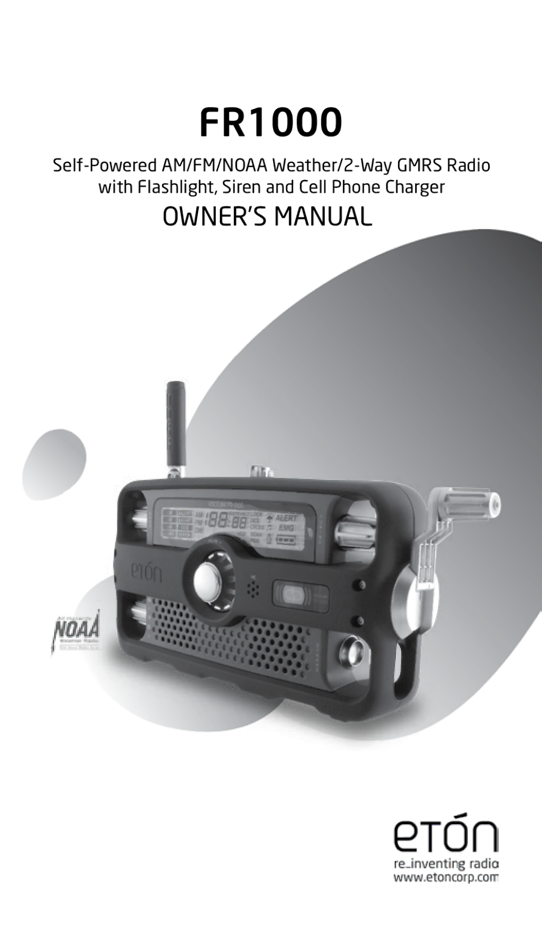 Eton FR1000 owner manual 