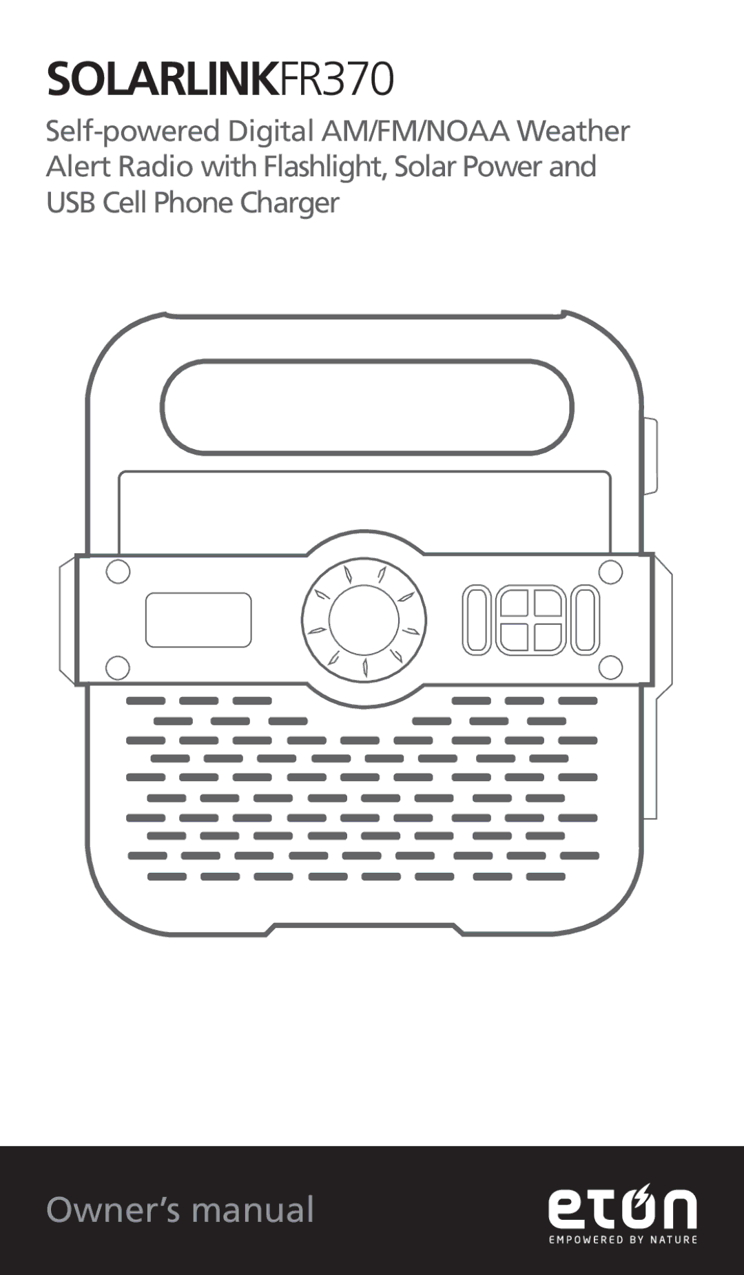 Eton owner manual SOLARLINKFR370 