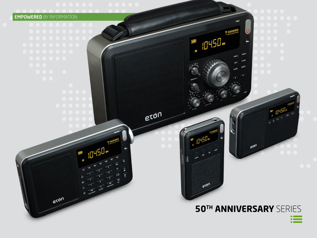 Eton FRX4 S, FRX5 S manual 50TH Anniversary Series 