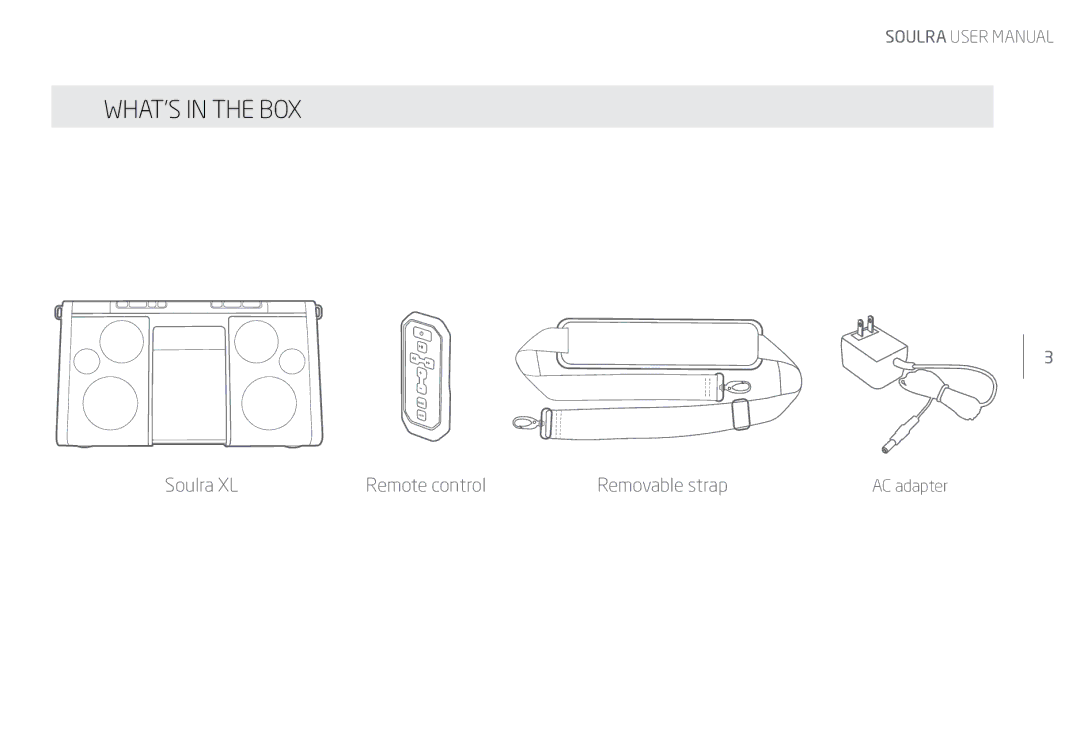 Eton Speaker System user manual WHAT’S in the BOX 