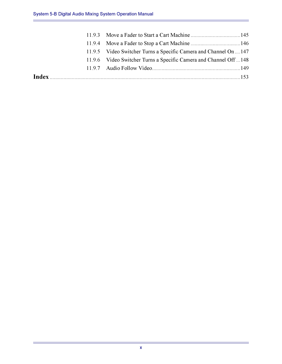 Euphonix 5B operation manual 