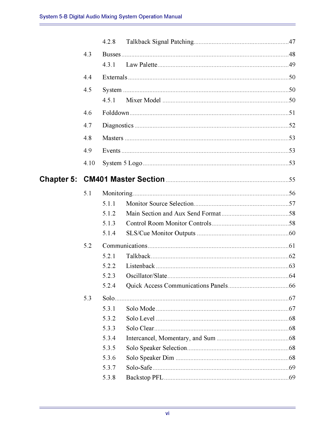 Euphonix 5B operation manual Talkback Signal Patching 