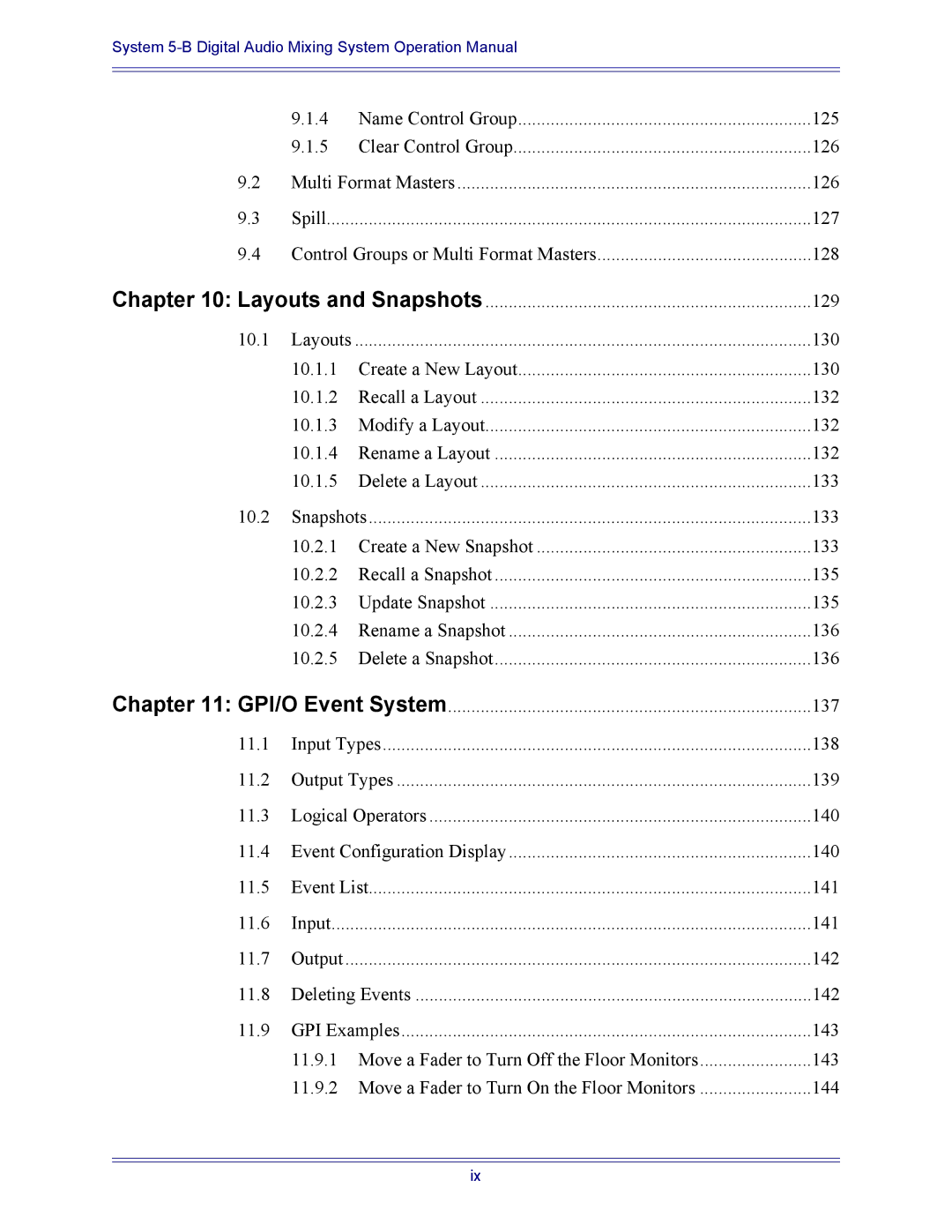 Euphonix 5B operation manual 129 