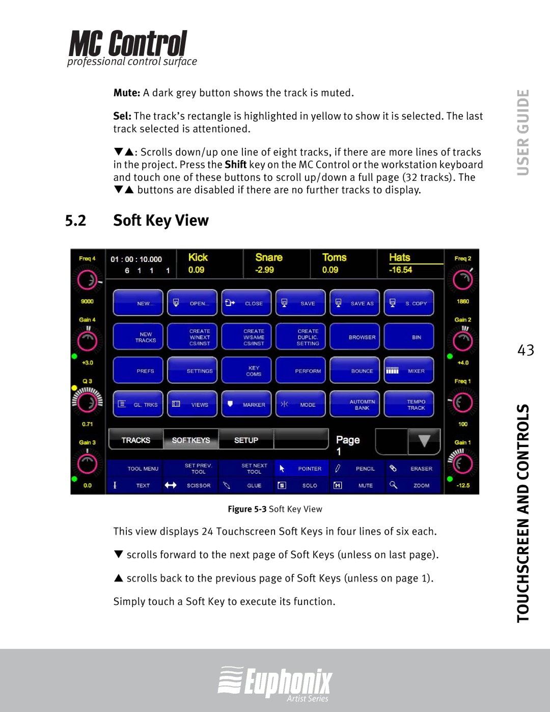 Euphonix MC Control manual 3Soft Key View 