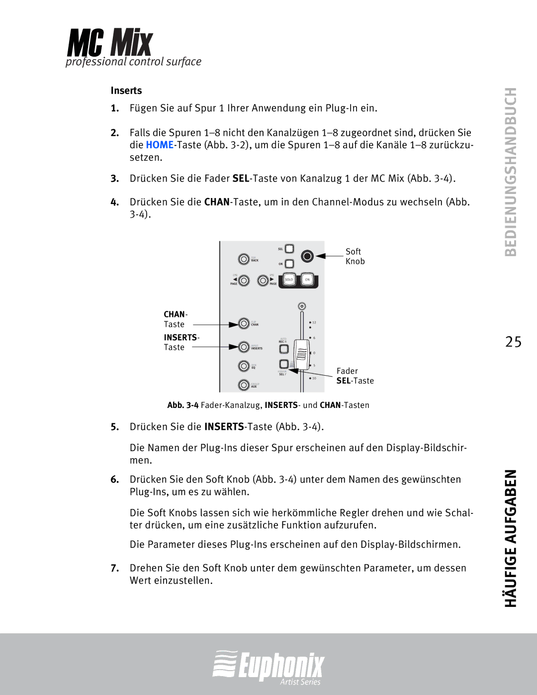 Euphonix MC Mix manual Inserts 