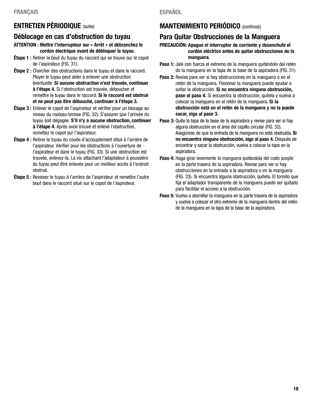 Eureka 2940 manual Español 