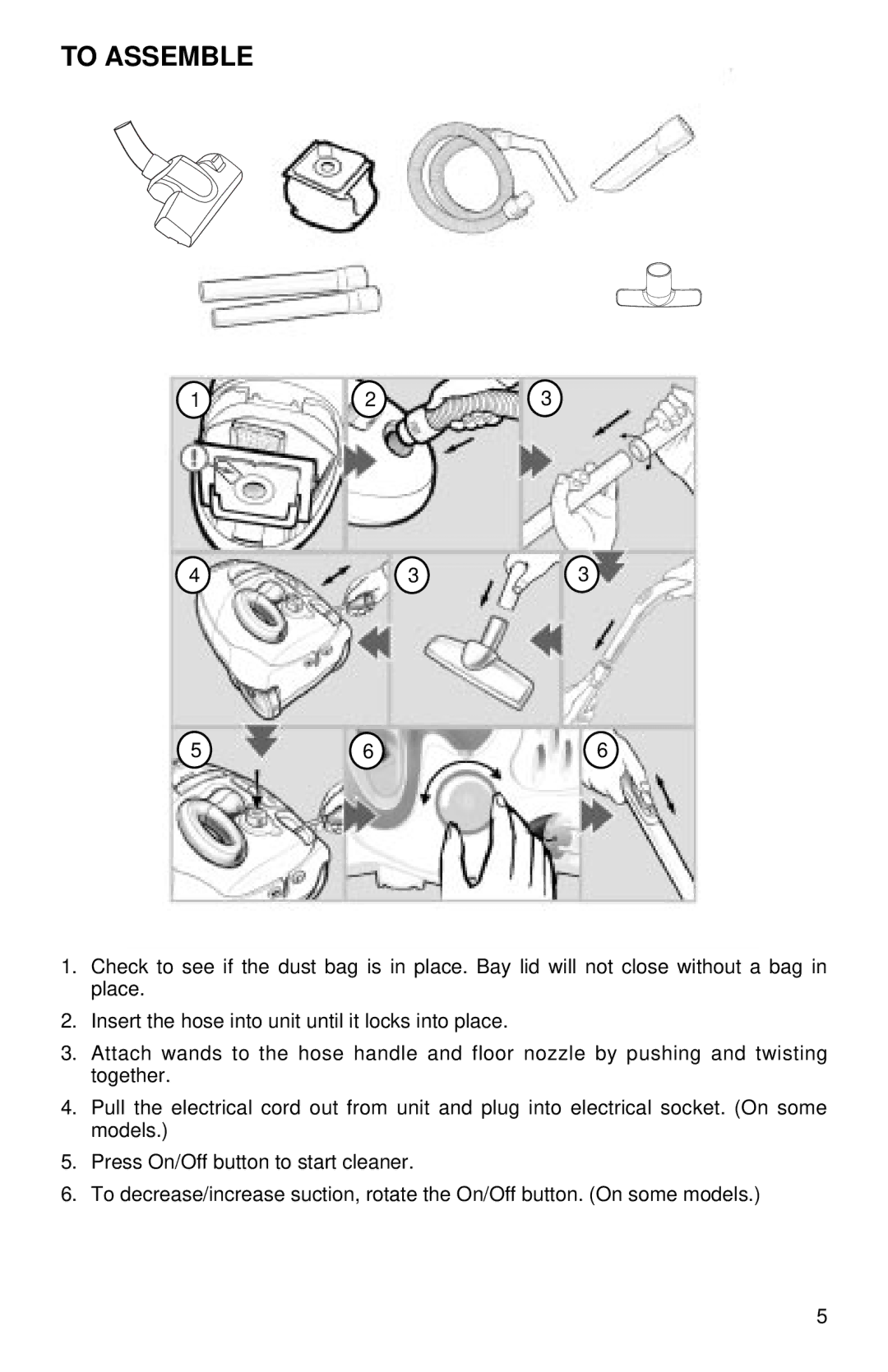 Eureka 3530 warranty To Assemble 