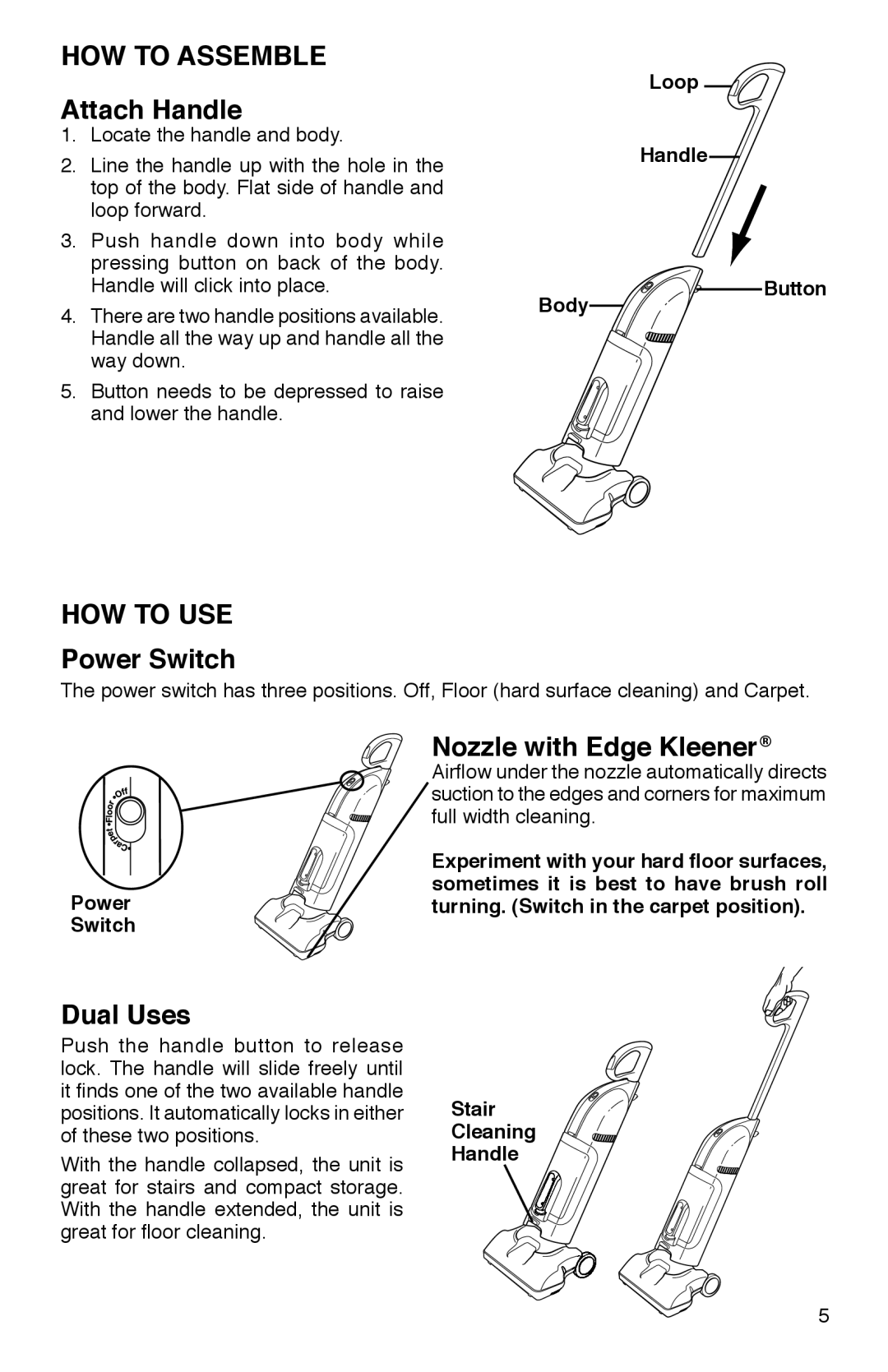 Eureka 400 warranty HOW to Assemble, HOW to USE 