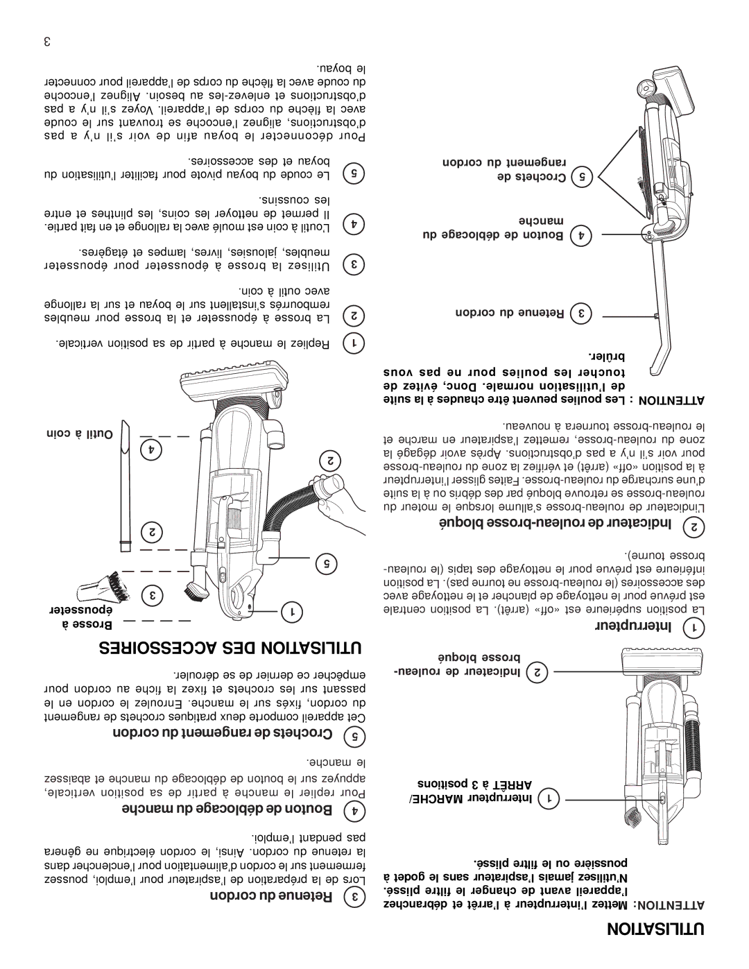 Eureka 410 warranty Utilisation 