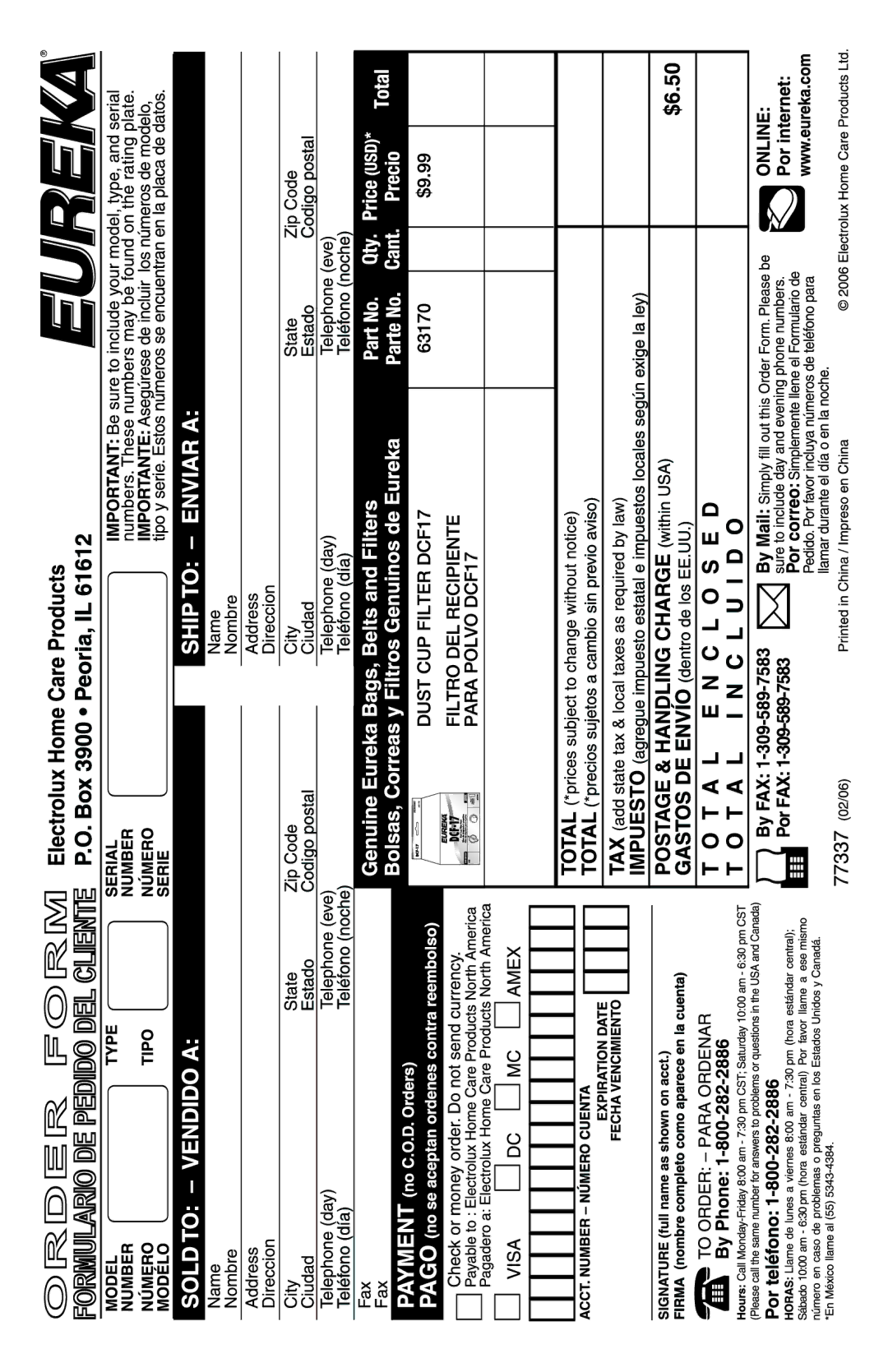 Eureka 440 Series manual 