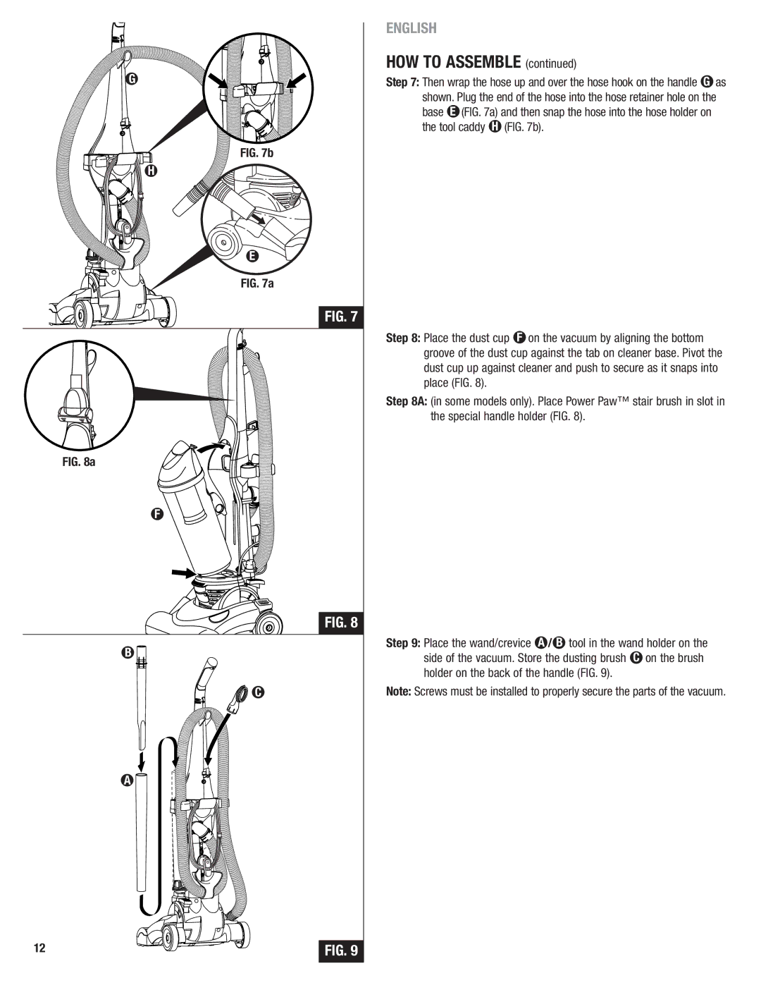 Eureka 4700 Series manual HOW to Assemble 