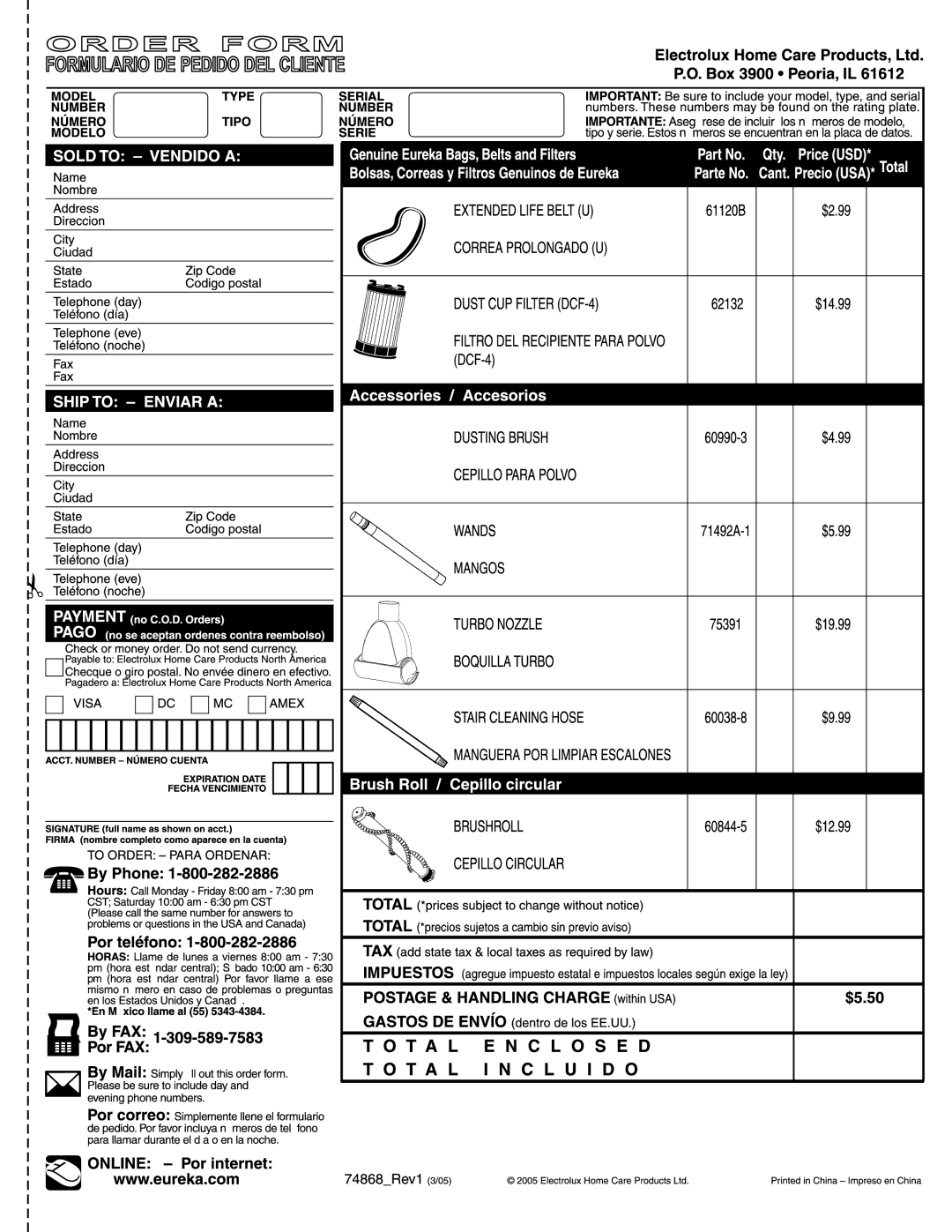 Eureka 4700 manual 