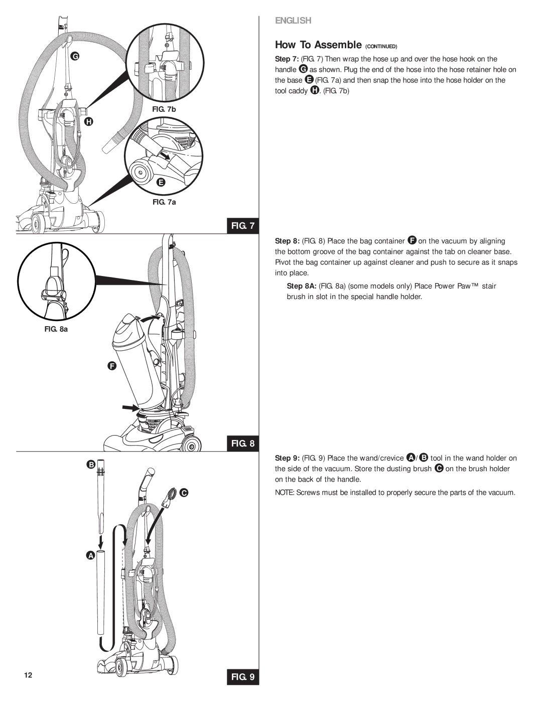 Eureka 4750A manual How To Assemble 