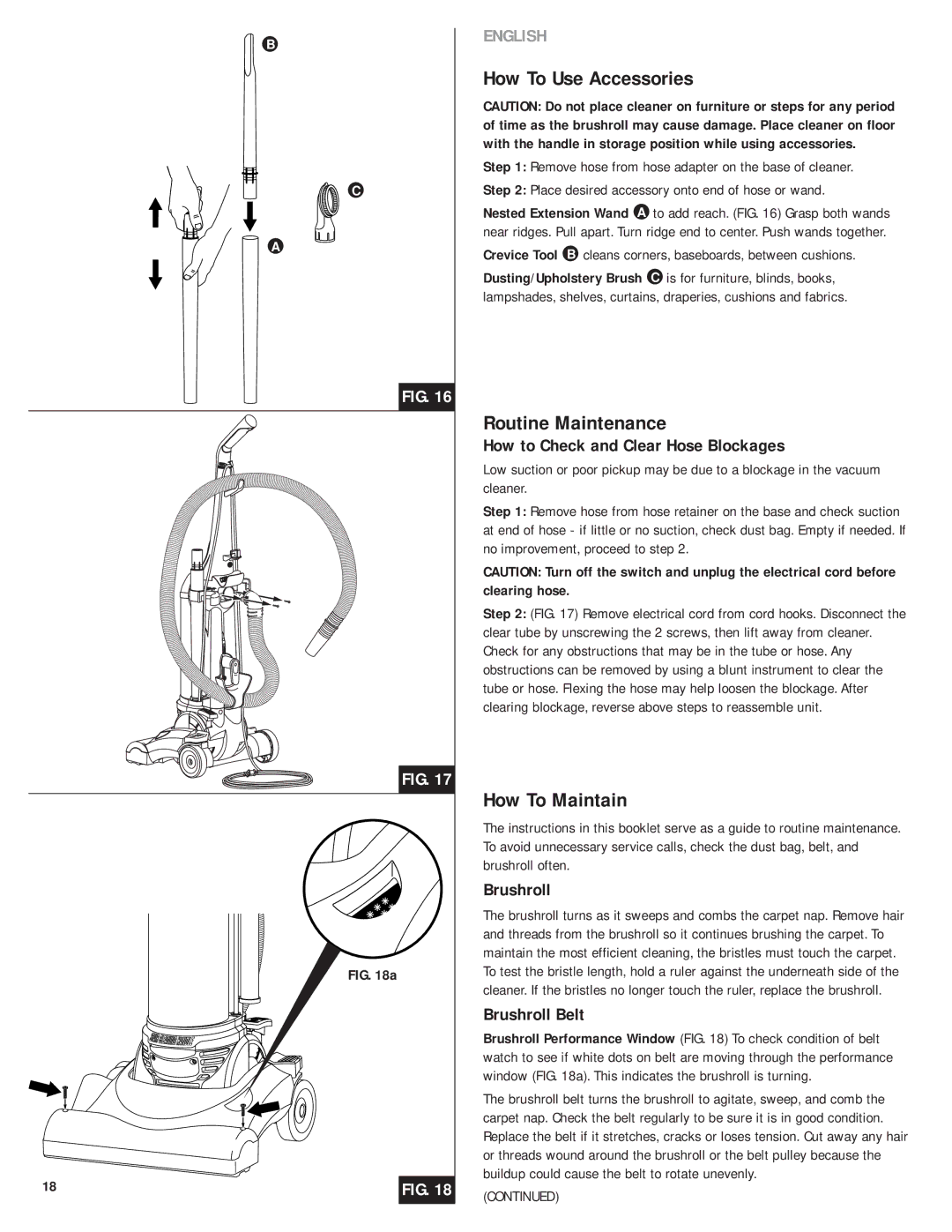 Eureka 4750A manual How To Use Accessories, Routine Maintenance, How To Maintain 