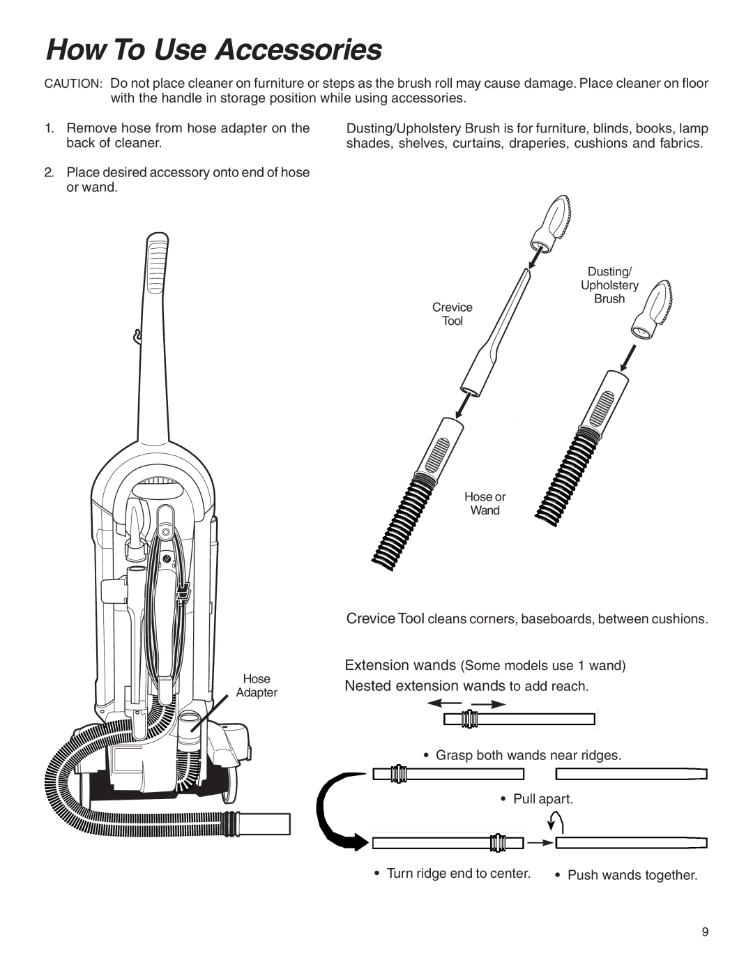 Eureka 5550 warranty How To Use Accessories 