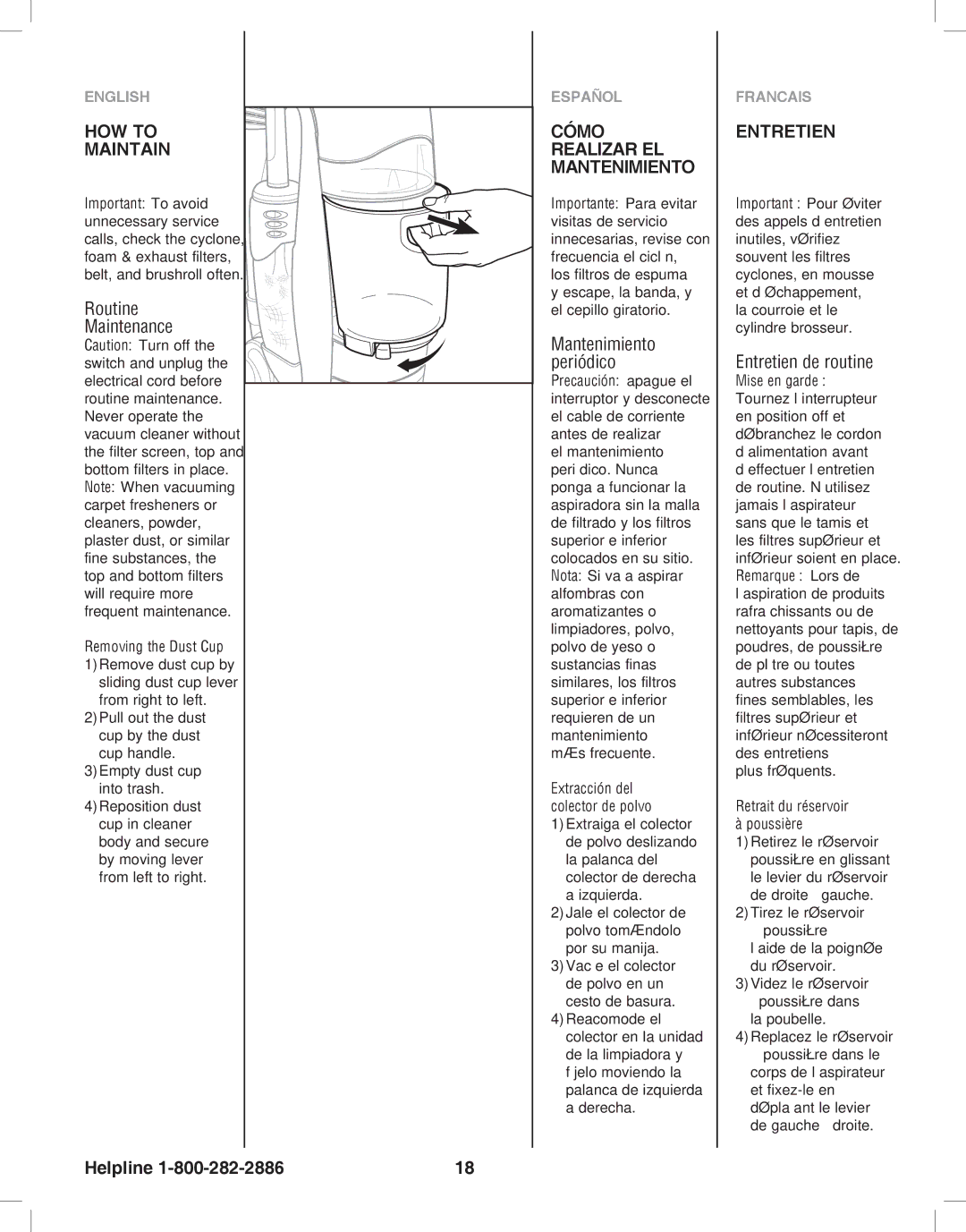 Eureka 8800-8849 manual HOW to Maintain, Routine Maintenance, Entretien de routine 