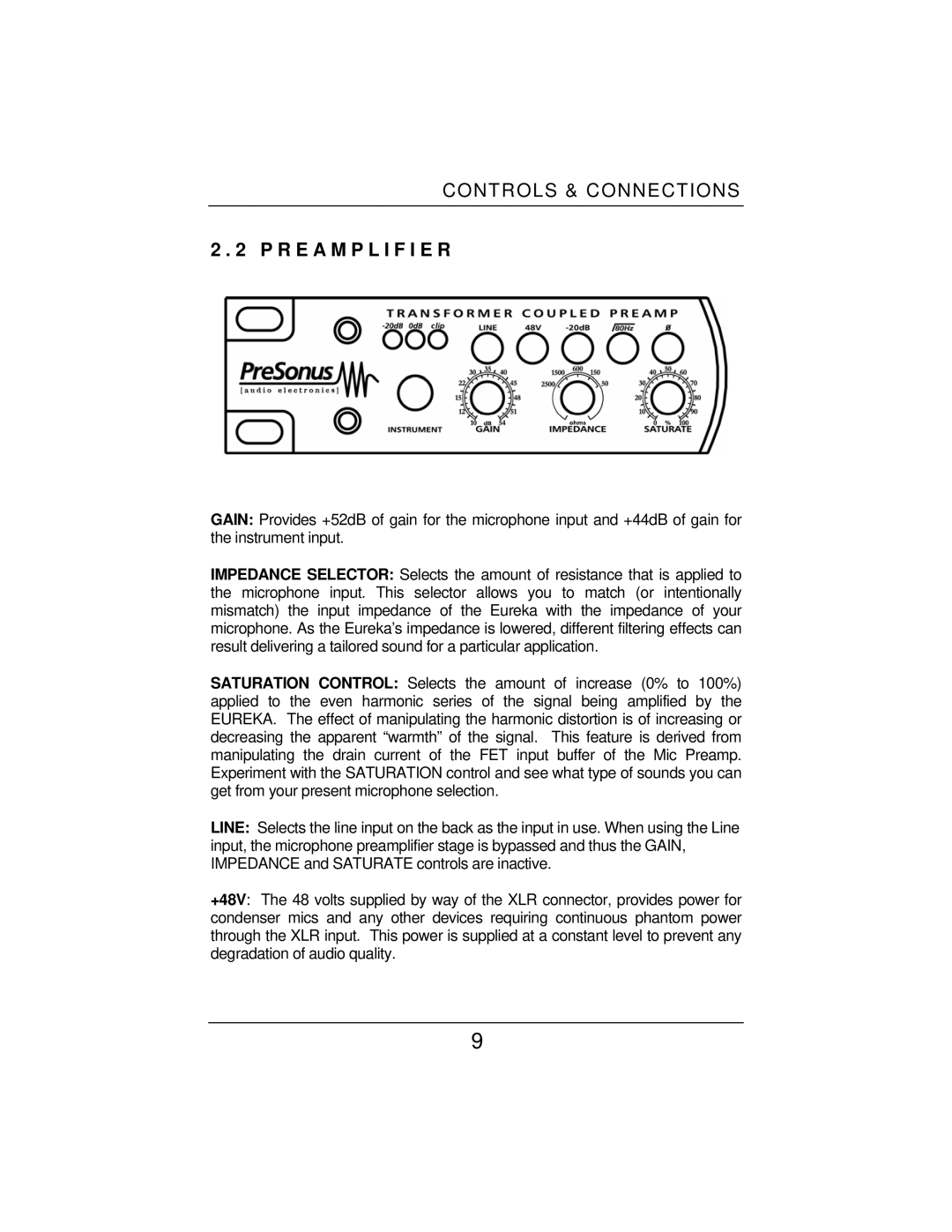 Eureka Microphone Preamplifier user manual R E a M P L I F I E R 