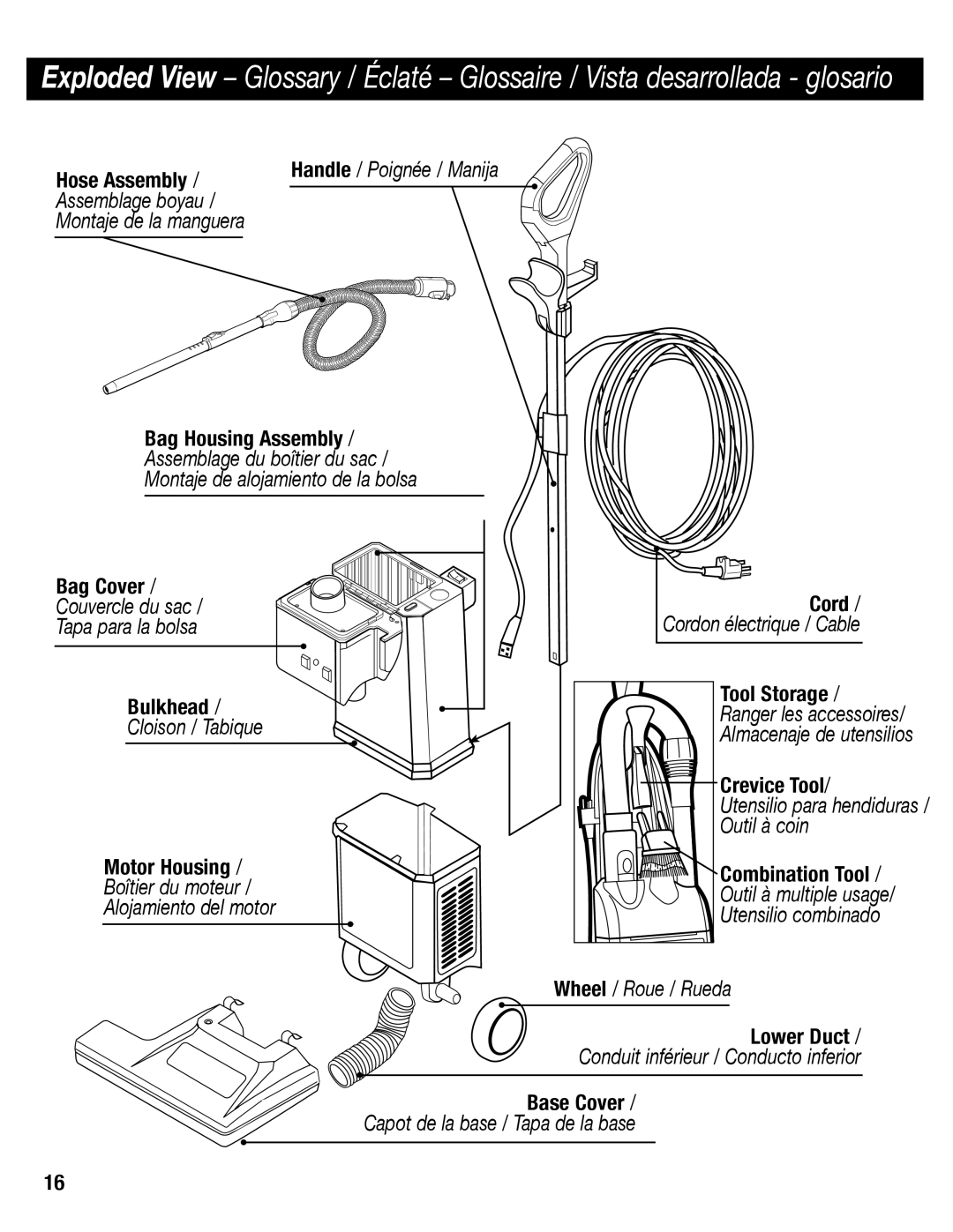 Eureka SC6610 manual Hose Assembly 