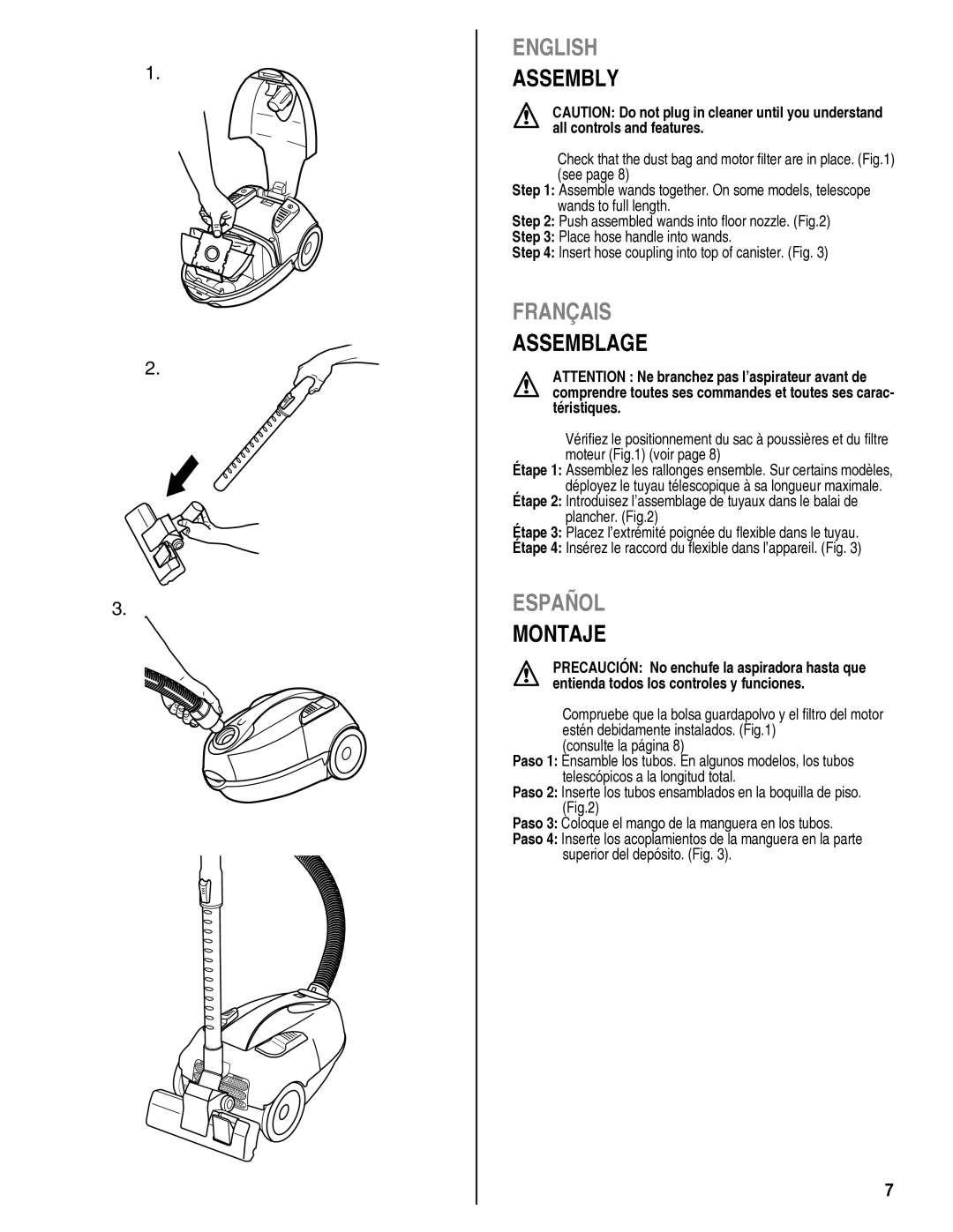 Eureka! Tents 980 manual Assembly, Assemblage, Montaje 