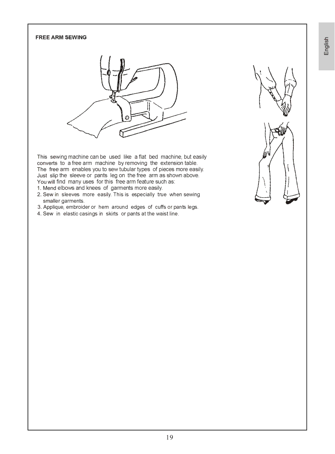 Euro-Pro 372H instruction manual Free ARM Sewing 