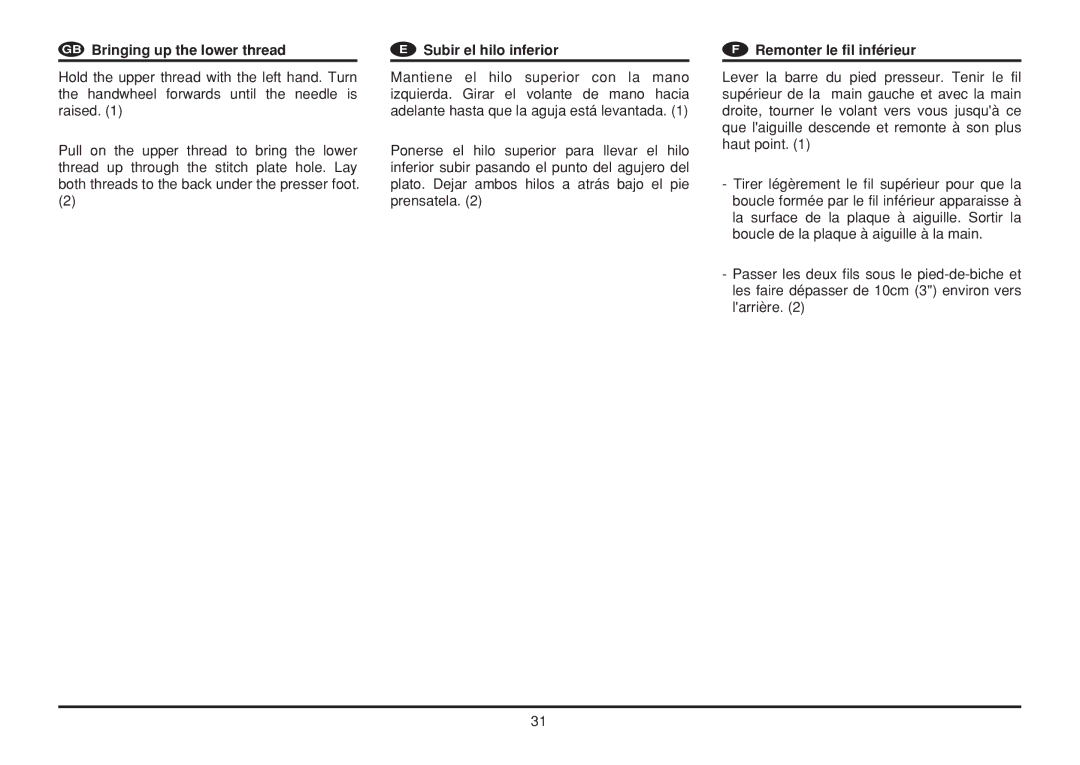 Euro-Pro 6130A LCD instruction manual $1$1F0 $ $ 