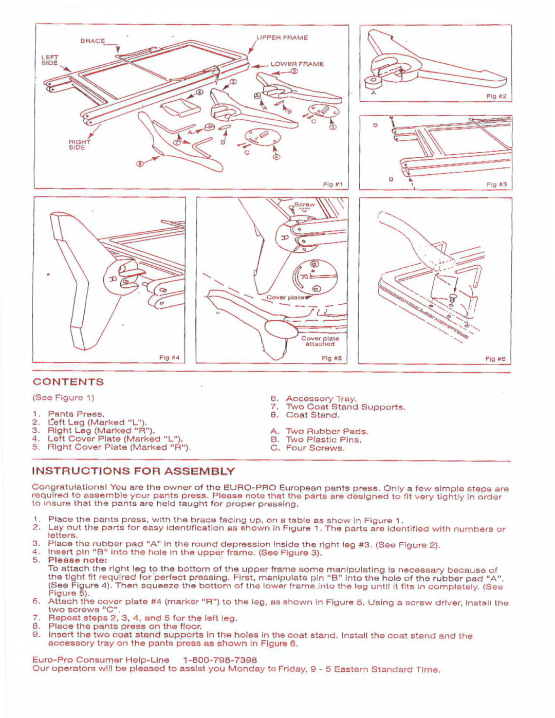 Euro-Pro 636 manual 