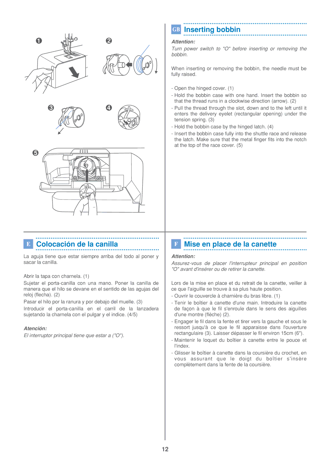 Euro-Pro 7500 instruction manual 7222 