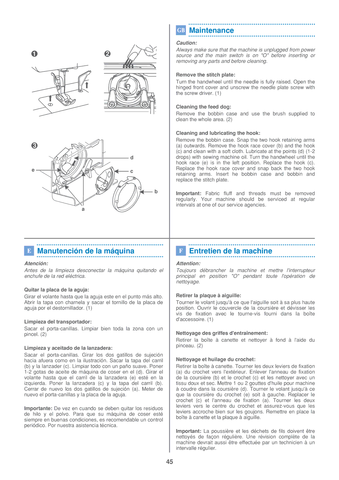 Euro-Pro 7500 instruction manual Ia% 