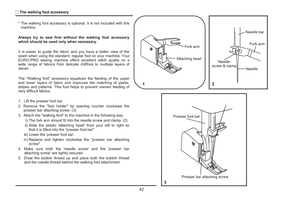 Euro-Pro 9025 instruction manual 