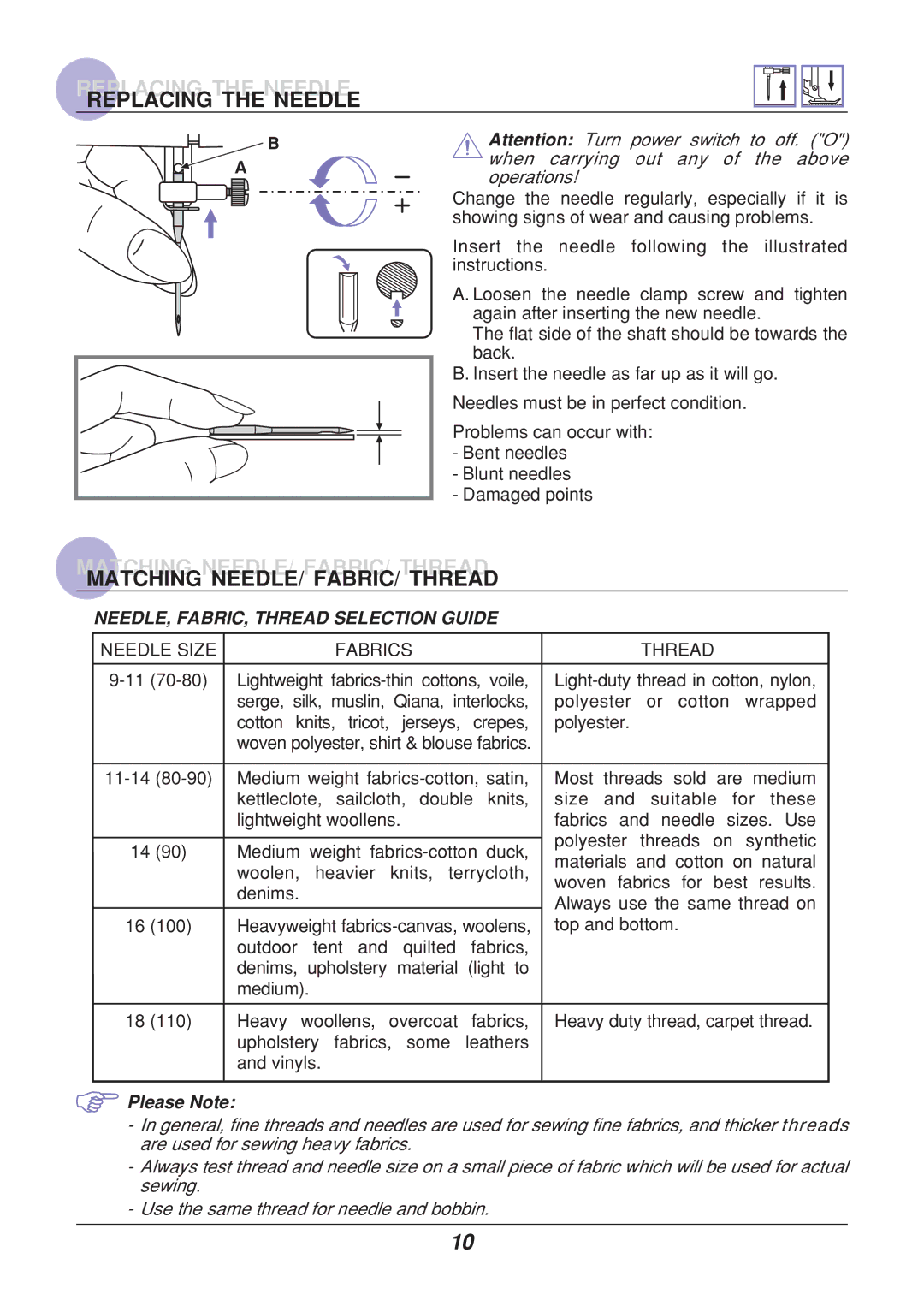 Euro-Pro 9110 manual ? % 