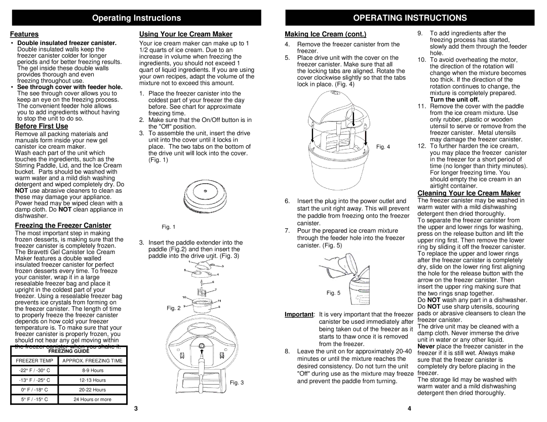 Euro-Pro KP160HS, KP160HV, KP160HC owner manual Operating Instructions 