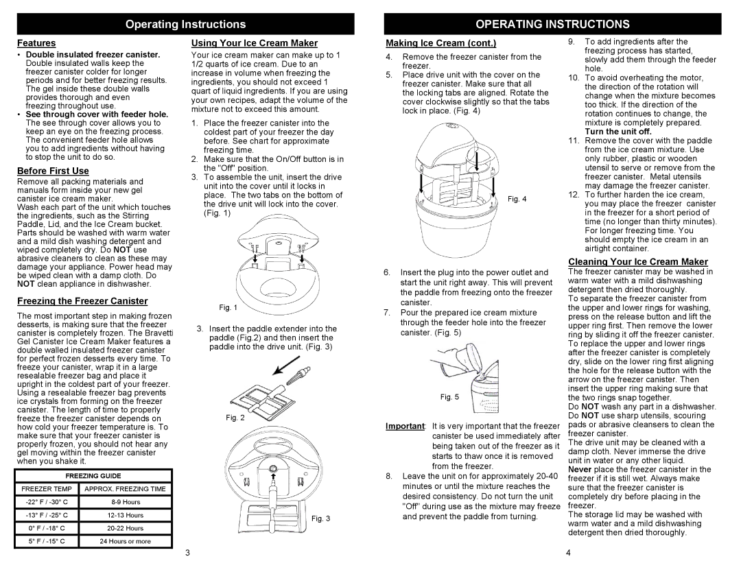 Euro-Pro KP160HC, KP160HV, KP160HS owner manual Operating Instructions 