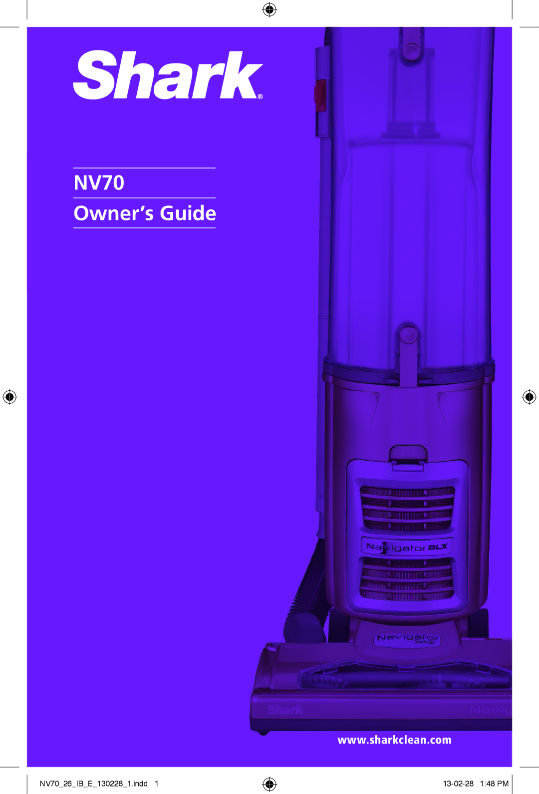 Euro-Pro manual NV70 Owner’s Guide 